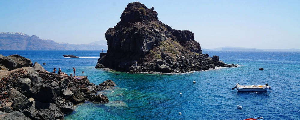 Enjoying Water Sports in Santorini